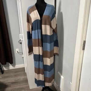 First Love Multicolor Striped Cardigan